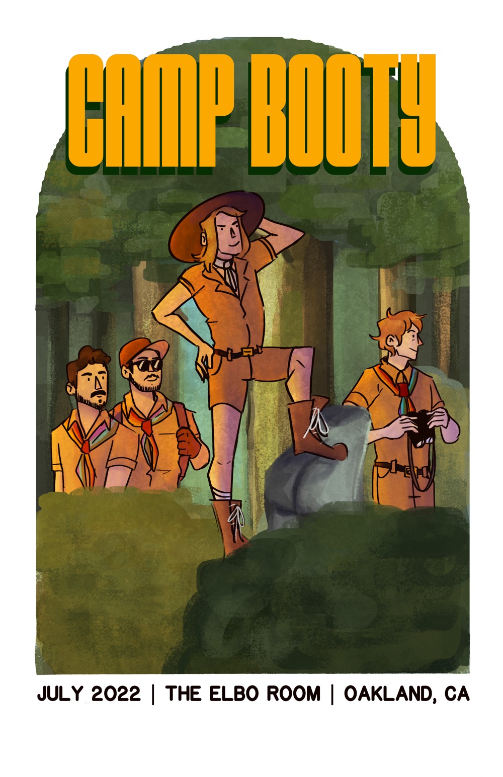Planet Booty Camp Booty Poster